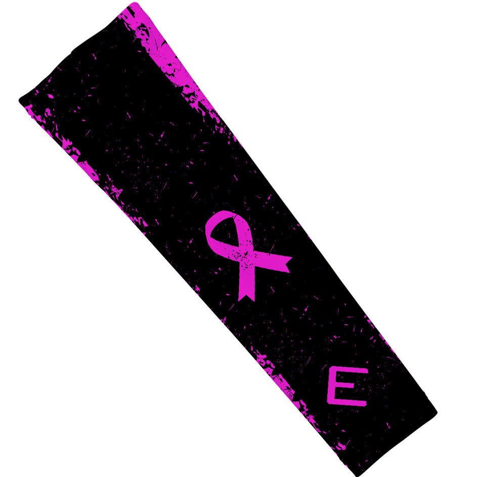 Pink Splattered Breast Cancer Awareness Arm Sleeve - Supportive Compression Sleeve for Women, Athletes & Survivors - Perfect for Running, Sports & Everyday Wear