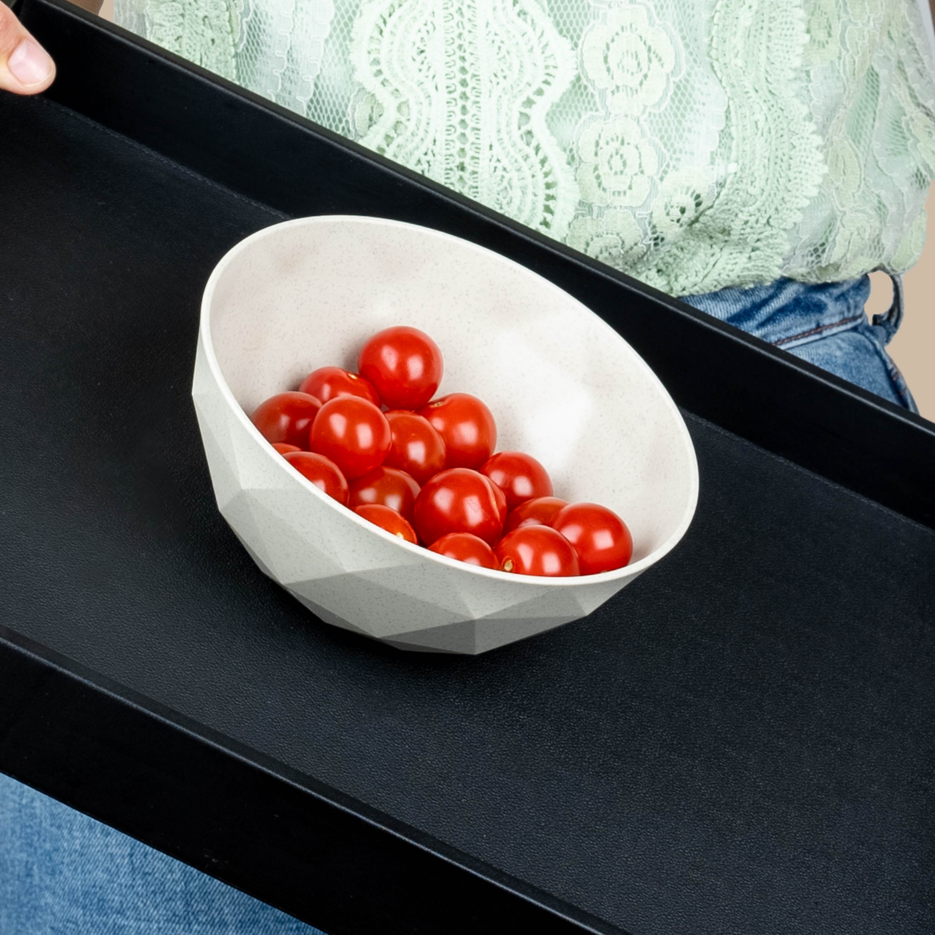 Plastic Magnetic Bowls Set - 16cm Sand Color for Kitchen Storage & Organization | Perfect for Spices, Snacks, and Office Supplies