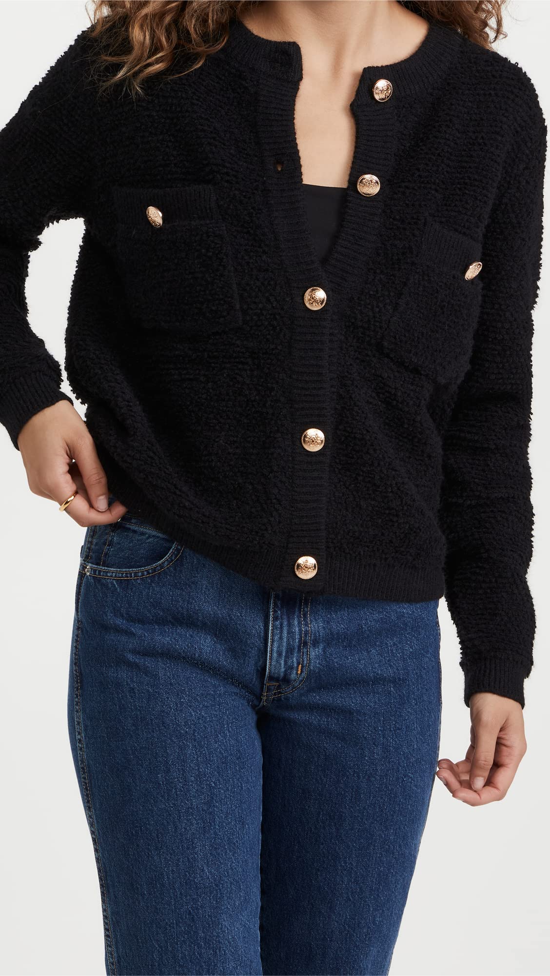 Women's Khloe Boucle Cardigan - Soft Chunky Knit Open Front Sweater for Fall & Winter | Cozy Office Wear, Casual Outfits & Lounge Comfort