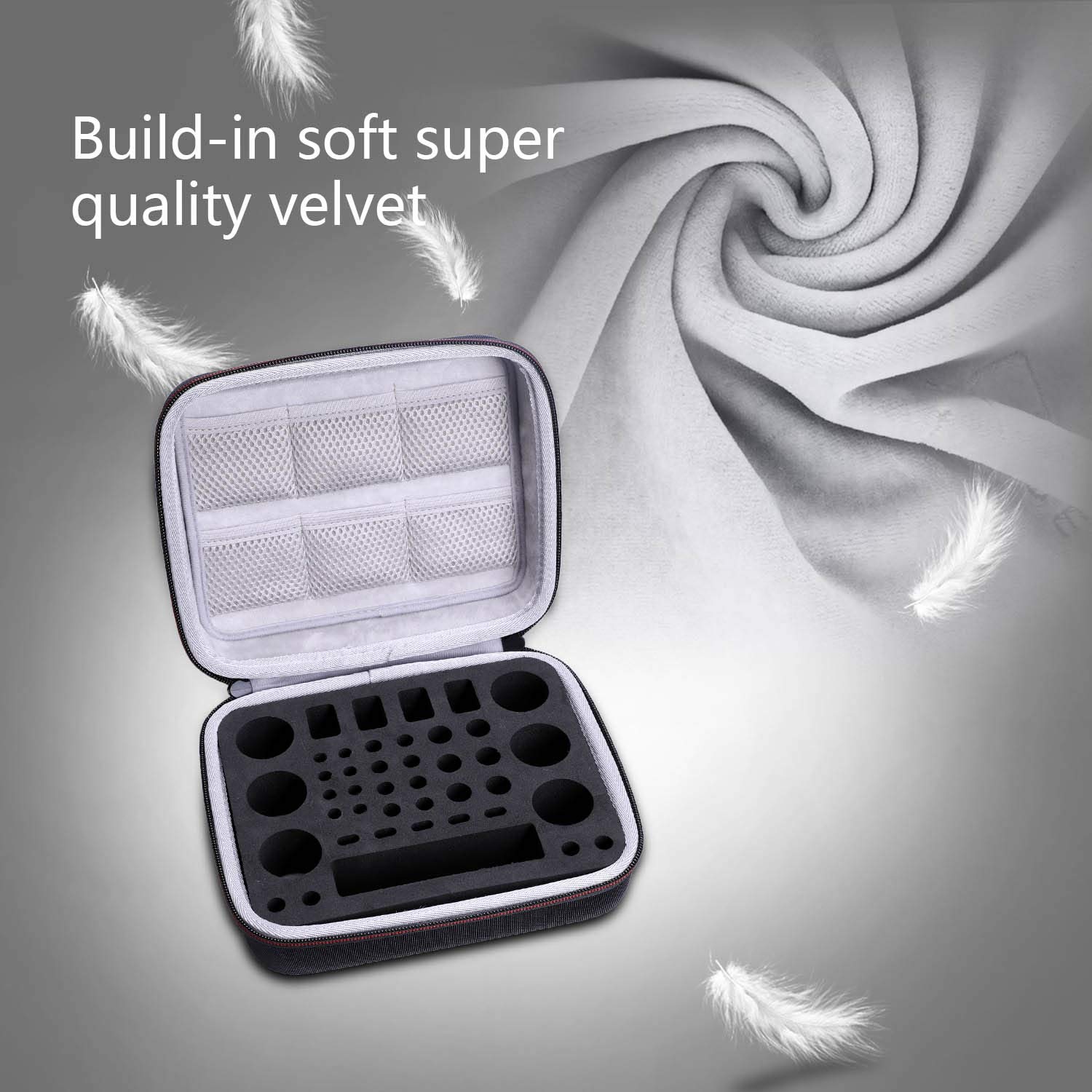 Battery Organizer Storage Case - Small Battery Holder for AA AAA C D 9V Batteries (Holds 50+) - Perfect for Home, Office & Travel Organization (Batteries & Tester Not Included)