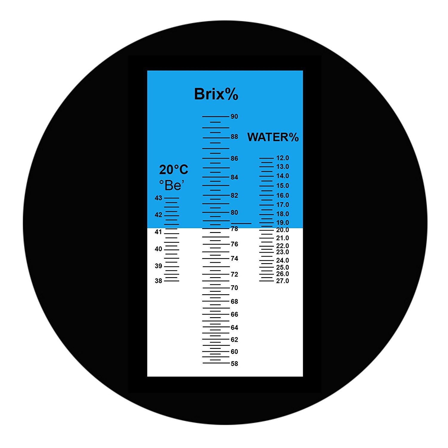 3-in-1 Honey Refractometer 58-90% Brix ATC - Honey, Maple Syrup & Molasses Tester for Beekeeping & Cooking