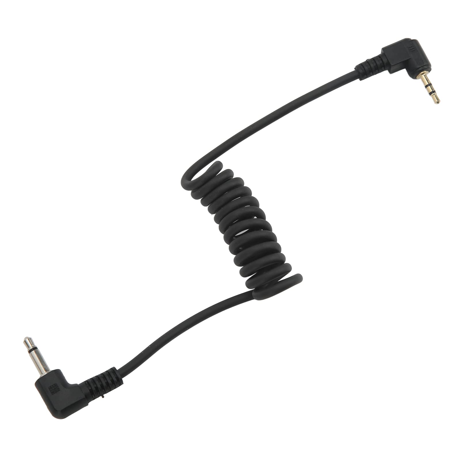 2.5mm to 3.5mm Gold Plated Camera Shutter Release Cable - Remote Shutter Cord for DSLR & Mirrorless Cameras - Durable Plastic Elastic Flash Shutter Cord for Photography, Studio & Outdoor Shooting