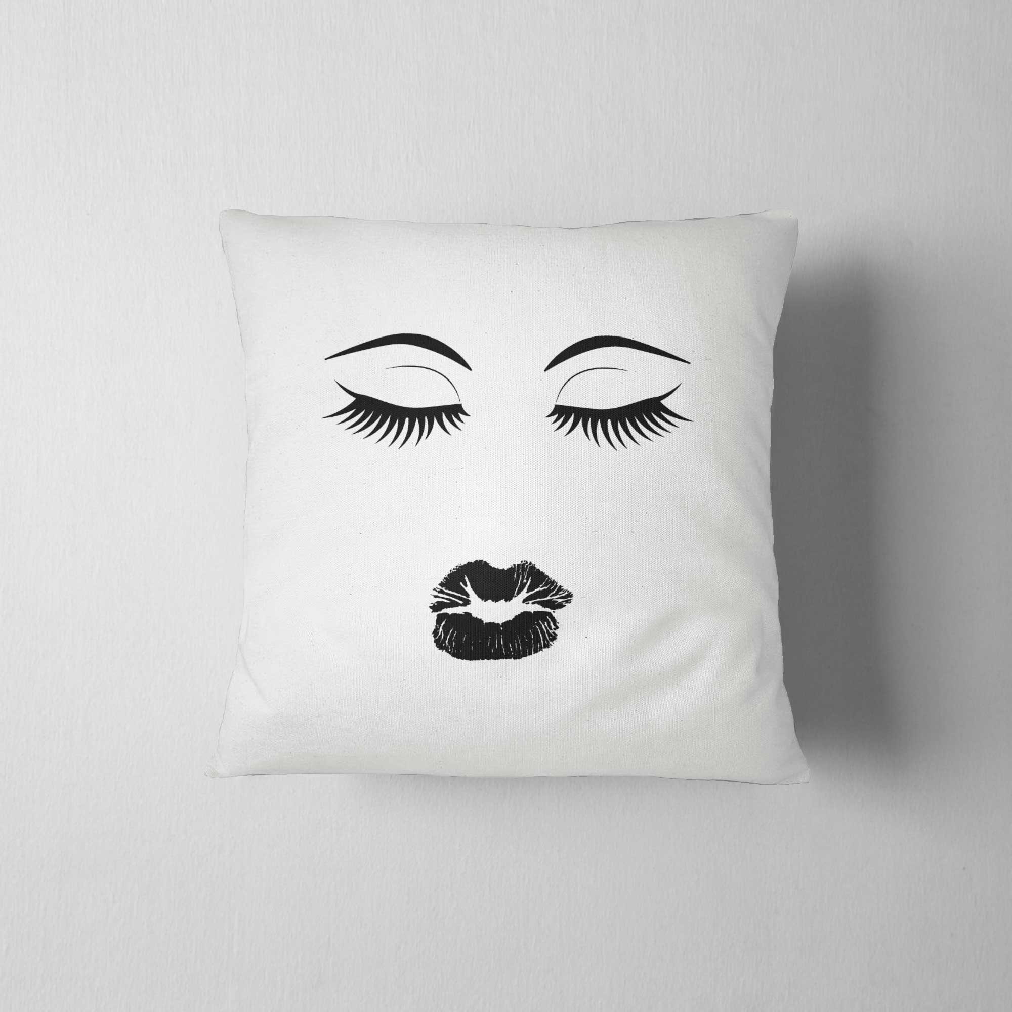 Stylish Makeup Decor & Rustic Throw Pillows for College Dorm, Lake House & Outdoor Furniture - Perfect for Girl Boss Bedroom & Boho Home Decor