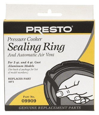 Presto 4 Qt Pressure Cooker Sealing Ring with Air Vent - Replacement Part for Presto Cookers - Perfect for Home Cooking, Canning & Meal Prep