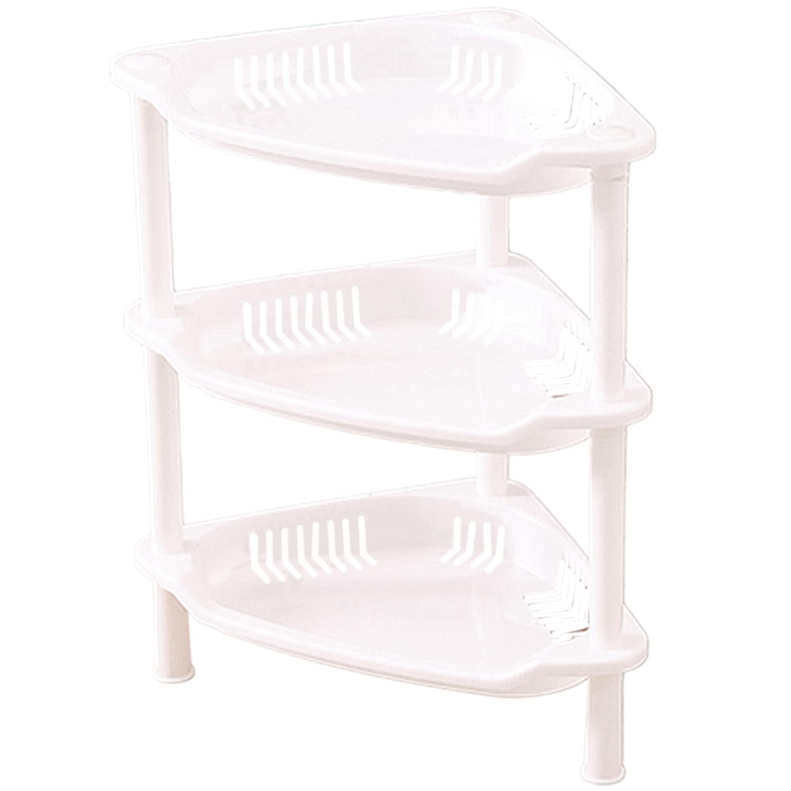3-Layer Triangle Corner Shelf for Bathroom & Kitchen Storage