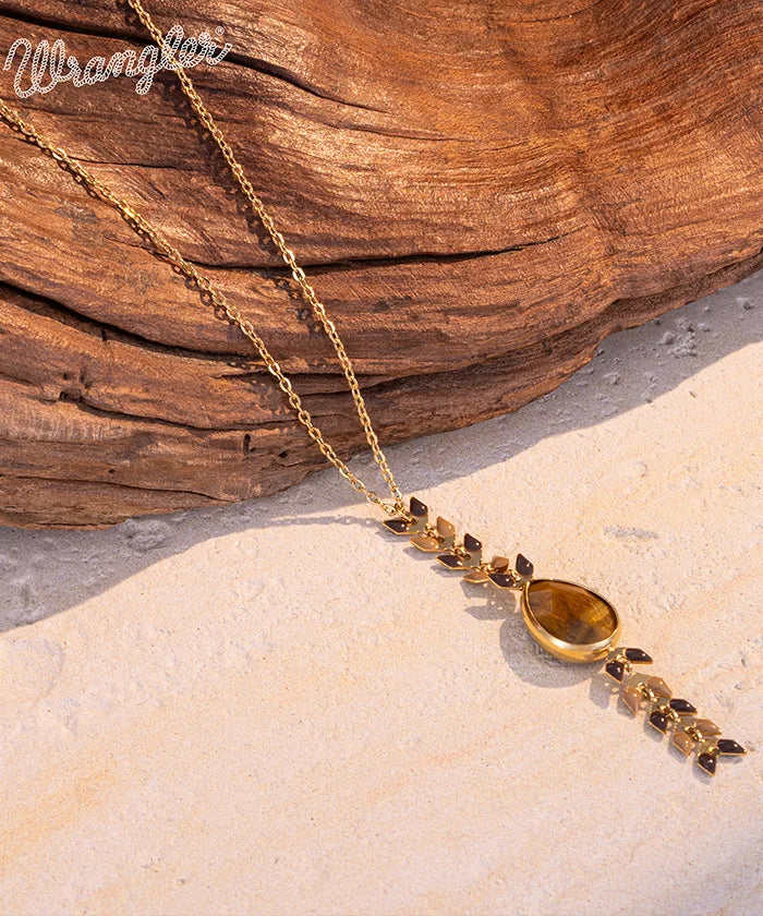 Wrangler Demeter’s Tear Onyx Necklace for Women - Elegant Black Gemstone Pendant Jewelry Gift for Birthday, Anniversary & Special Occasions | Perfect for Everyday Wear, Date Nights & Formal Events
