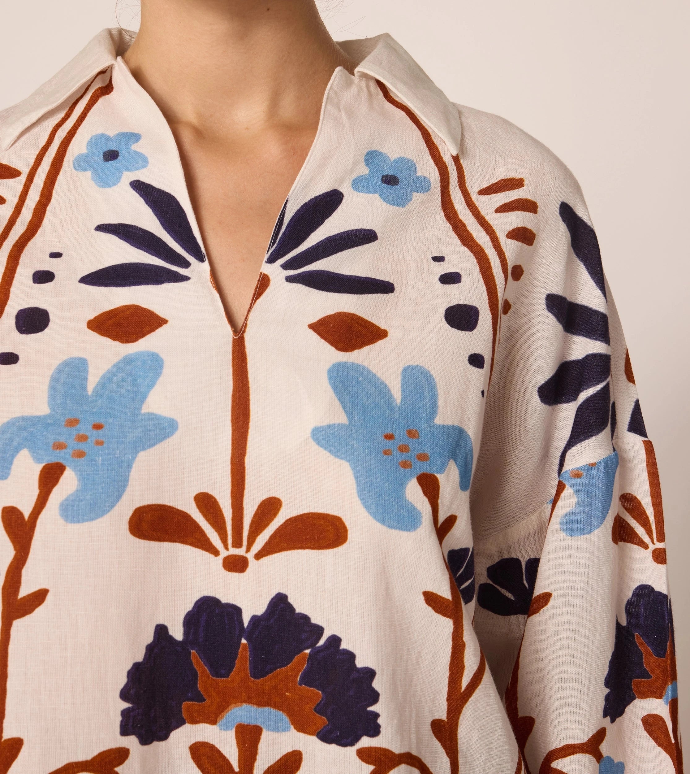 Miranda Blouse - Elegant Women's Floral Print Top | Perfect for Office, Date Night & Special Occasions
