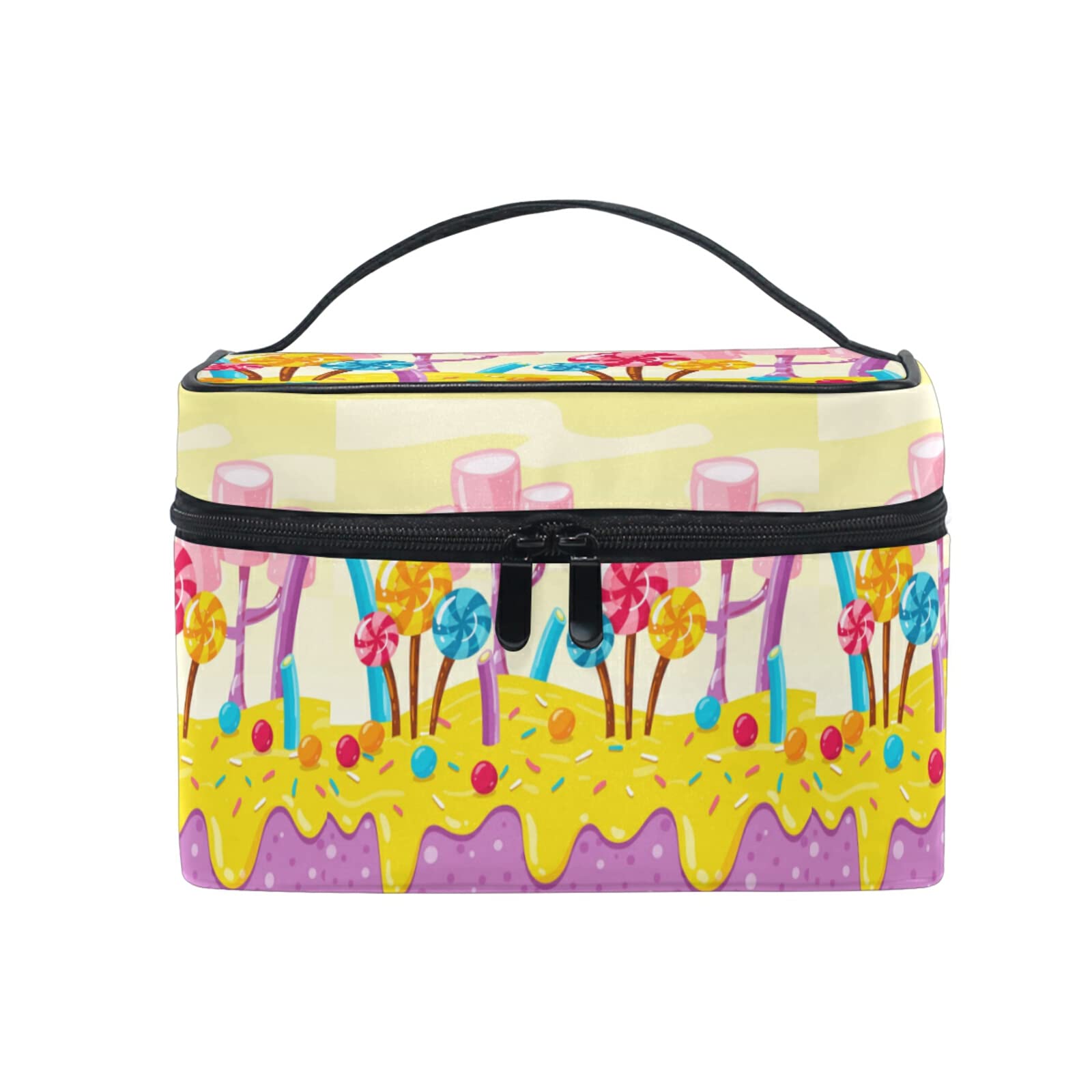 Adorable Baby Shower Gift Candy Cake Makeup Bag for Women - Cute Cosmetic Organizer & Travel Toiletry Case - Perfect for Bridesmaid Gifts, Birthday Presents & Travel Essentials