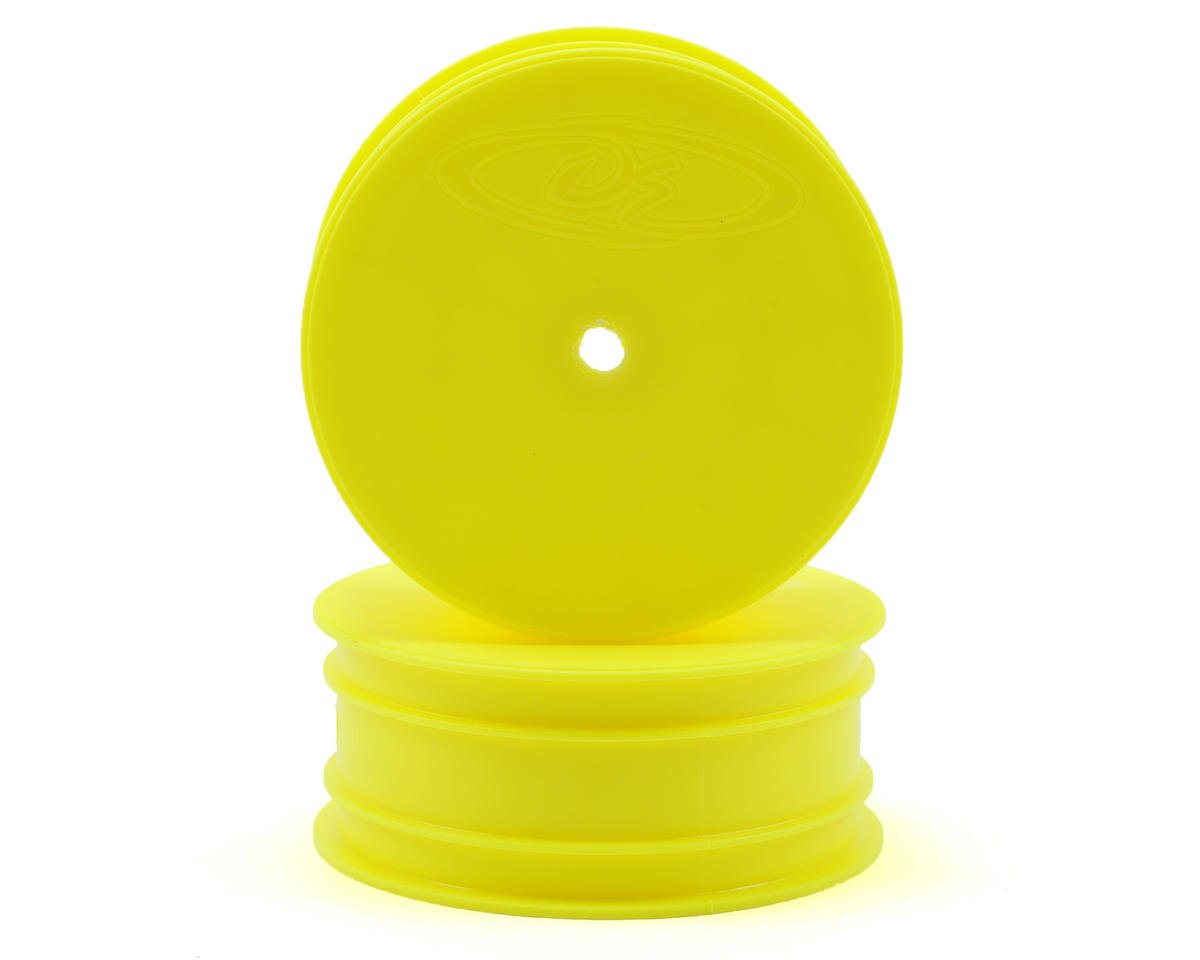 Losi 22 Speedline Buggy Wheels - Front Pair Yellow | High-Performance RC Car Parts for Off-Road Racing & Bashing