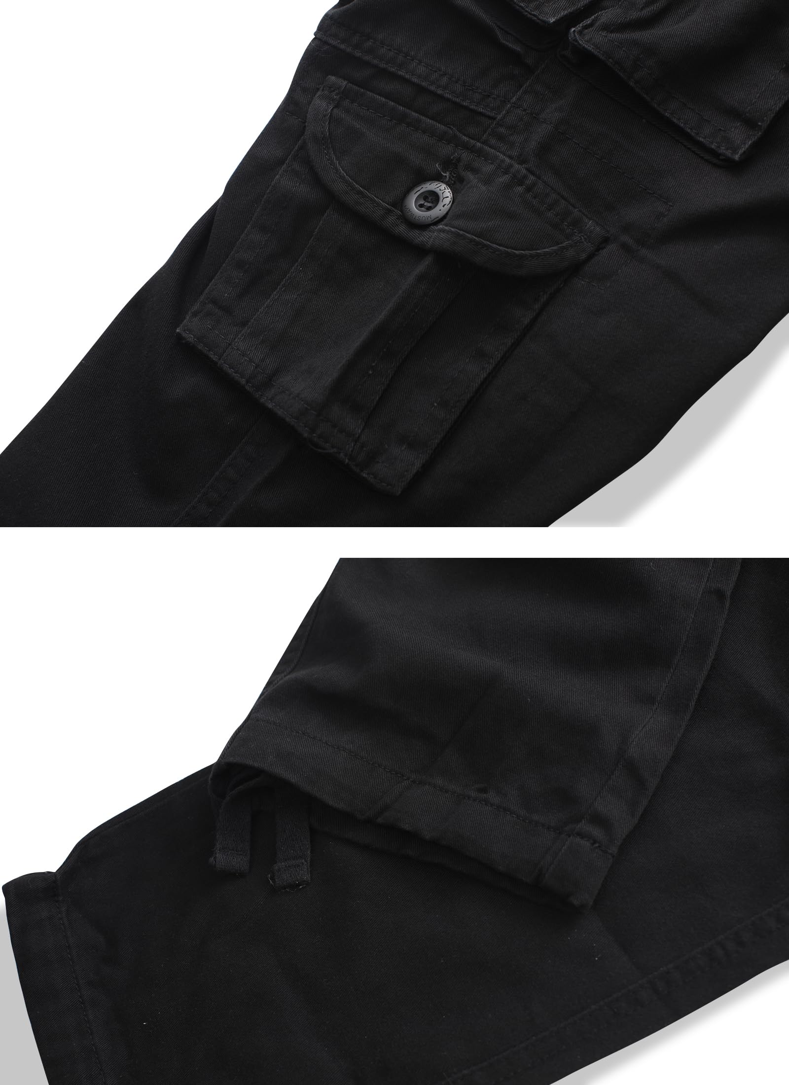 Men's Camo Cargo Pants - Cotton Ripstop Tactical Pants for Outdoor Adventure, Hiking & Work - Durable Multi-Pocket Utility Pants (No Belt Included) - Perfect for Camping, Hunting & Casual Wear