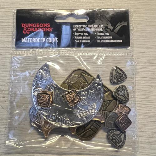 Ultra PRO Dungeons & Dragons Waterdeep RPG Coins - Set of 15 Cast Metal Faux Coins for Tabletop Gaming & D&D Campaigns | Perfect for RPG Collectors and Game Masters