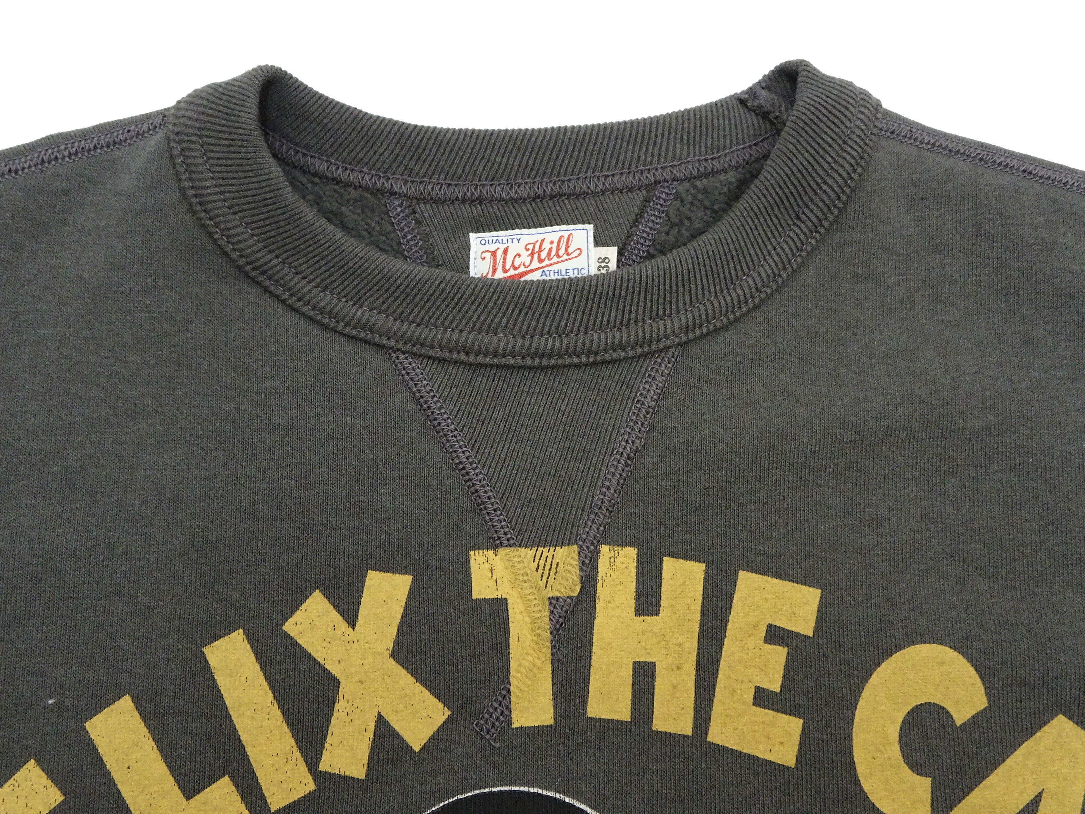 TOYS McCOY Men's Vintage Felix the Cat Graphic Print Sweatshirt - Loop Wheeled Casual Pullover TMC2448 030 Faded Black | Retro Streetwear for Everyday Comfort