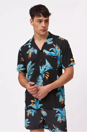 Billabong Vacay Beach Shirt for Men - Lightweight Quick-Dry Surf Shirt for Summer, Beach, and Outdoor Activities