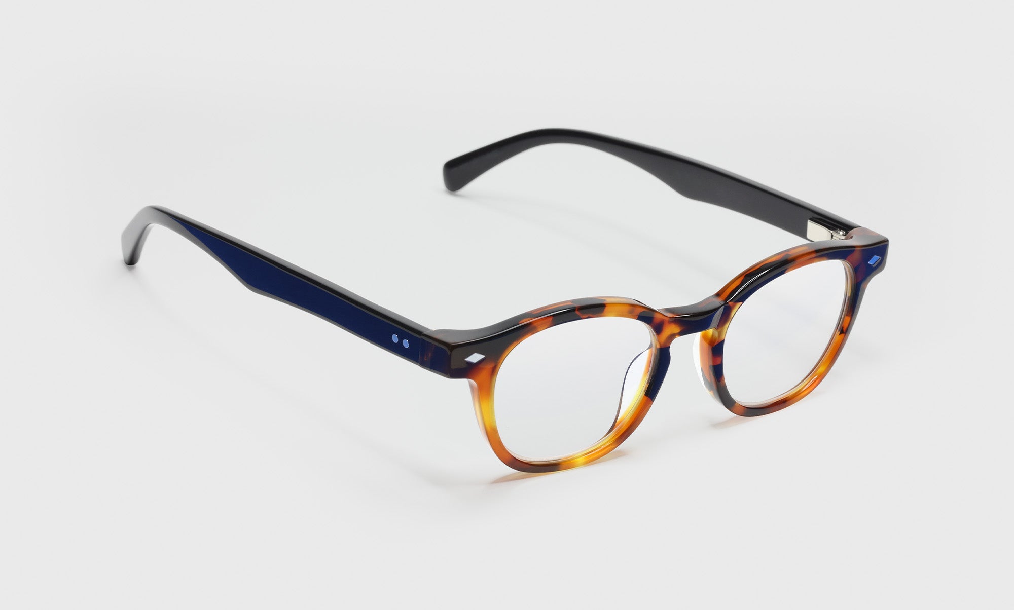 Bitty Witty Color 19 Tortoise Shell Acetate Eyeglass Frames with Black Temples - Lightweight & Stylish Reading Glasses for Women & Men, Perfect for Office, Reading & Daily Wear