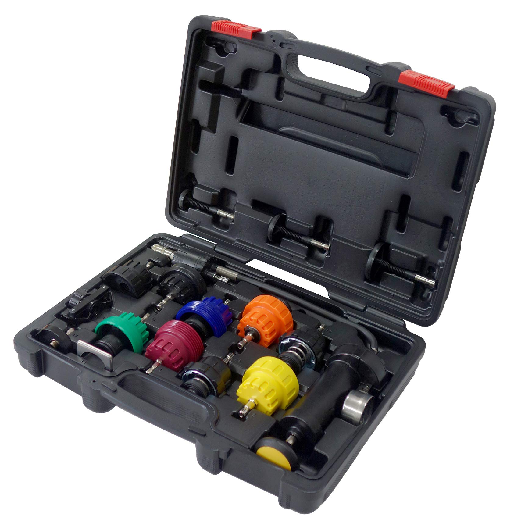Aain® Universal Car Radiator Pressure Tester Kit - Professional Vacuum Pump Cooling System Diagnostic Tool for Auto Repair | Made in Taiwan | Perfect for Mechanics, DIY Enthusiasts & Automotive Workshops