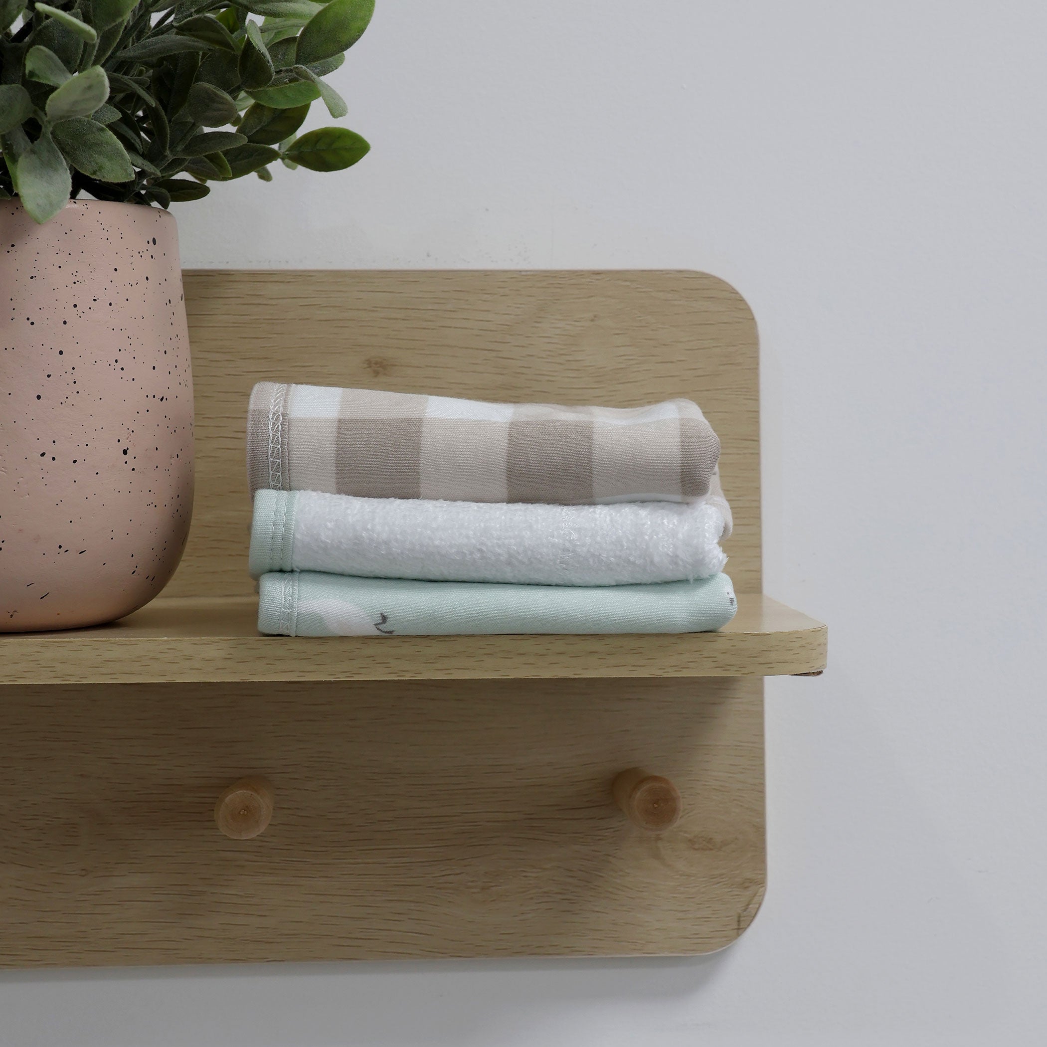 Premium 3-Pack Wash Cloths - Soft & Absorbent Olive/Taupe Cotton Towels for Kitchen, Bathroom & Spa | Gentle Exfoliation & Quick Drying
