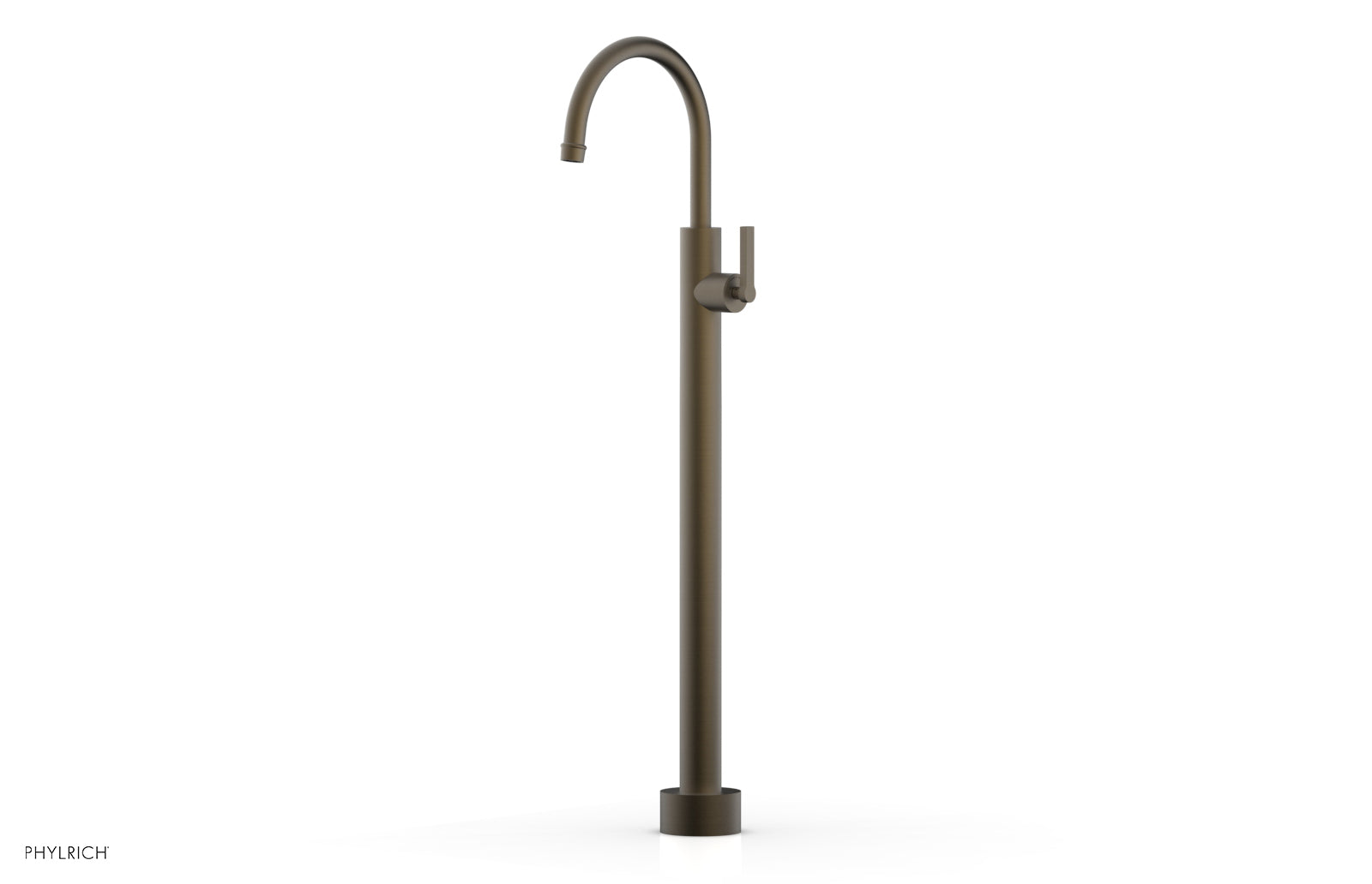 HEX MODERN Tall Floor Mount Tub Filler with Lever Handle 501 47 02 - Premium Bathroom Faucet for Modern Luxury Showers and Bathtubs