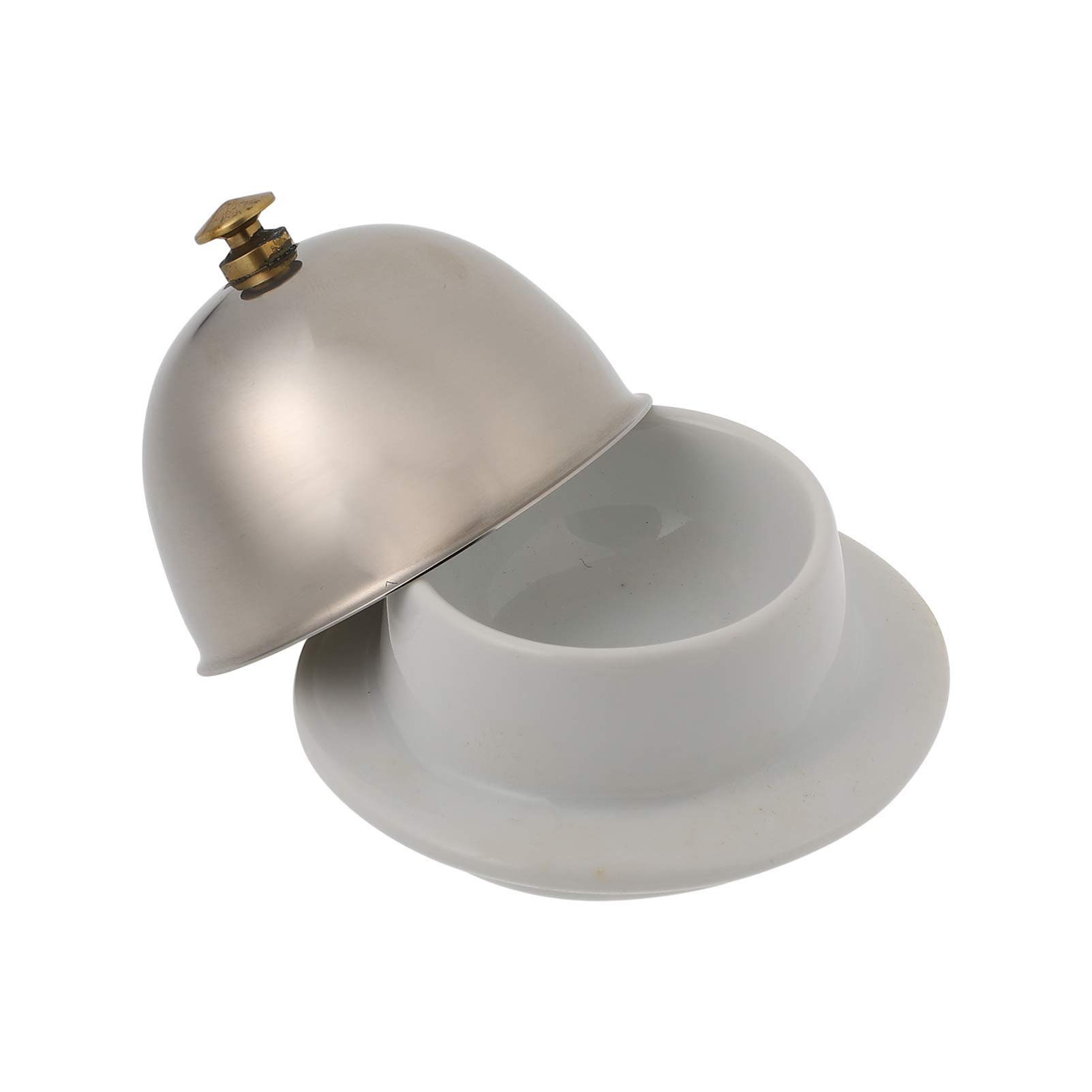 Stainless Steel Butter Dish with Lid - Cake Stand & Cheese Keeper for Kitchen & Dining