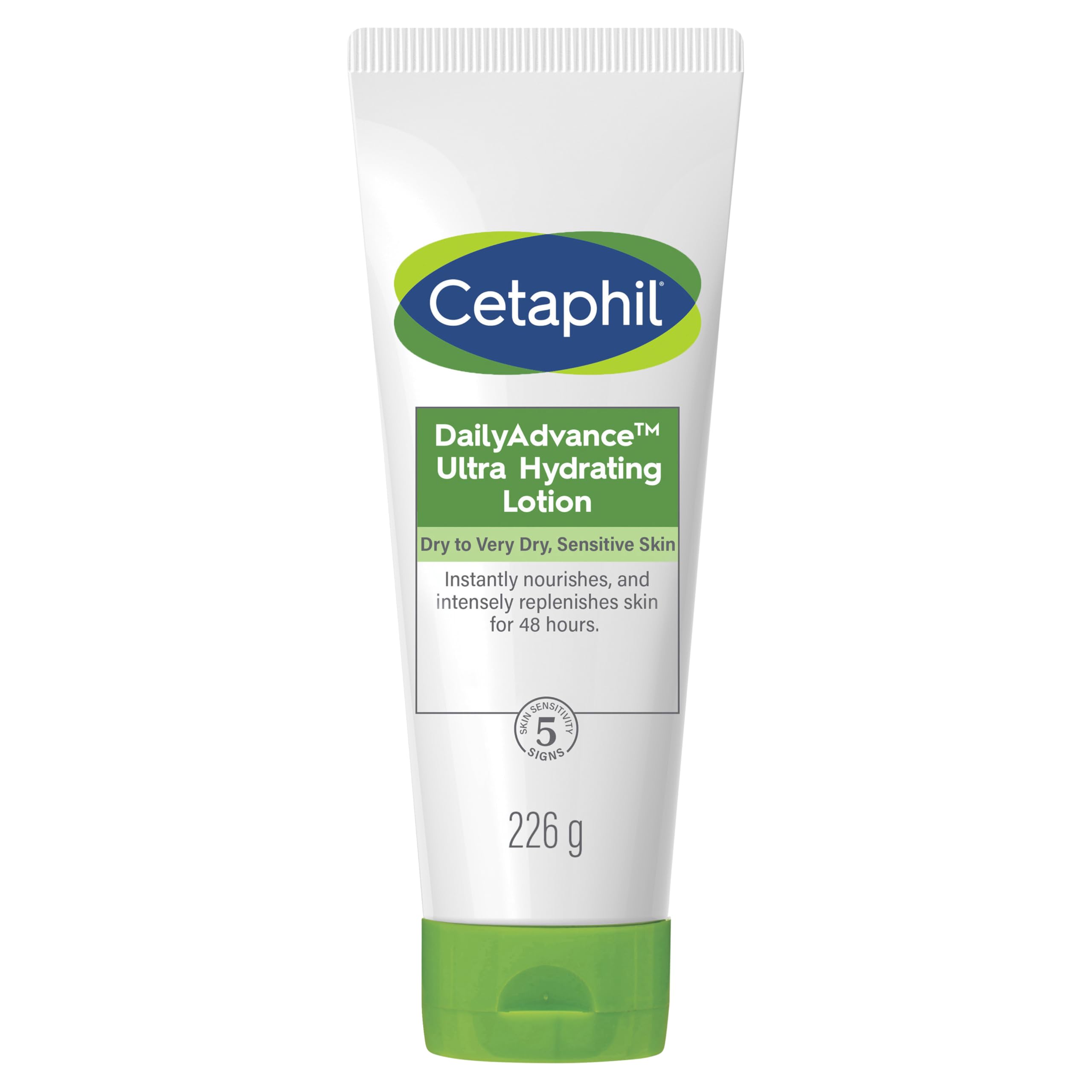 Cetaphil Daily Advance Ultra Hydrating Lotion 226g (8 oz) - Deep Moisturizing Body Lotion for Dry Skin - Fragrance Free & Non-Greasy Formula - Perfect for Daily Use at Home or Travel
