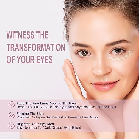 Best Temporary Eye Tightener Cream - Instant Under Eye Bags & Dark Circles Treatment - Anti-Aging Eye Cream with Retinol & Hyaluronic Acid - Reduces Wrinkles & Fine Lines - 0.68 oz - Perfect for Morning Routine & Night Care