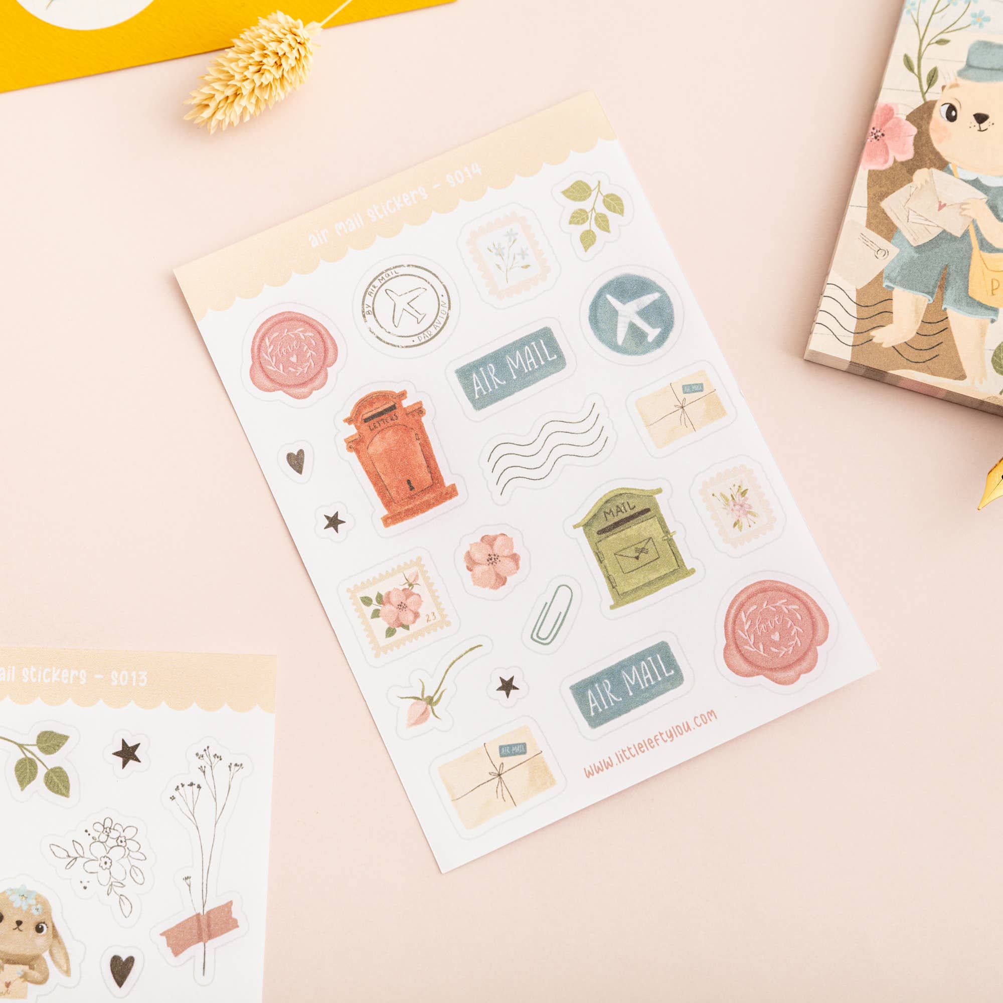 Air Mail Stickers - Self-Adhesive International Shipping Labels for Packages & Envelopes - Perfect for eBay, Etsy & Amazon Sellers