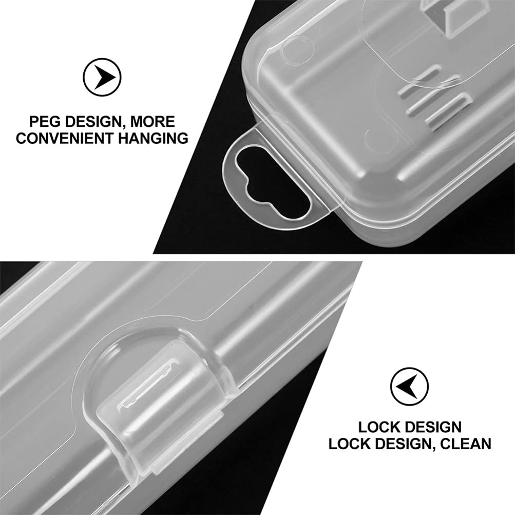 Healifty Clear Travel Toothbrush Case for Electric & Manual Toothbrushes - Portable PP Plastic Toothbrush Holder for Travel, Camping, and Daily Use