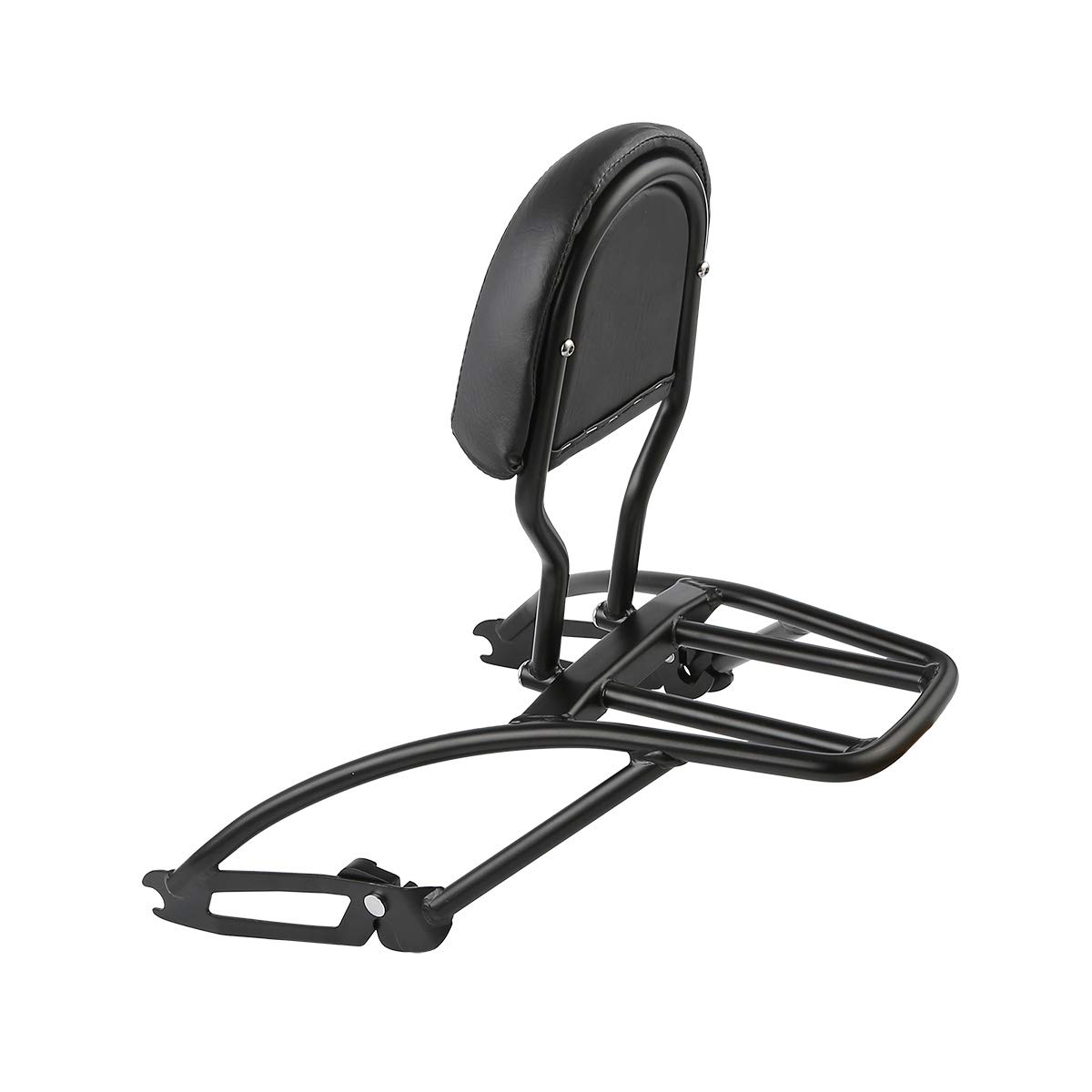 SLMOTO Sissy Bar Luggage Rack Backrest for Harley Davidson Street 500 XG500 & Street 750 XG750 (2015-2019) - Heavy Duty Motorcycle Passenger Back Support with Storage - Perfect for Long Rides, Touring & Road Trips