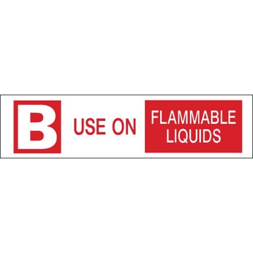 Brady 95223 Fire Extinguisher Labels - Pack of 20 Safety Warning Cards for Workplace, Industrial, and Emergency Use