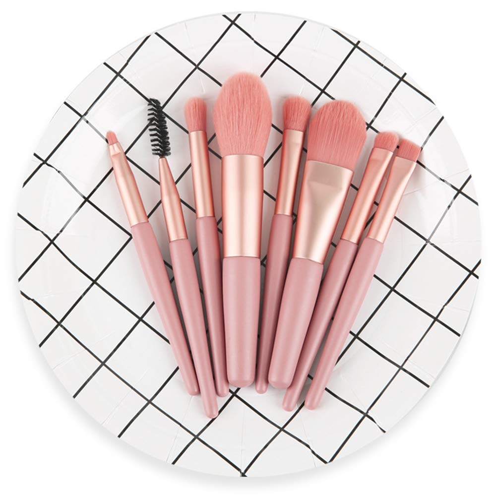Horoly 8-Piece Professional Makeup Brush Set - Foundation, Blending & Cosmetic Brushes Kit for Flawless Makeup Application - Perfect for Daily Use, Travel & Professional Makeup Artists