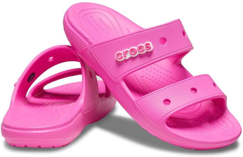 Crocs Unisex Classic Sandals for Men & Women - Comfortable Lightweight Slip-On Beach Sandals for Walking, Travel, and Outdoor Activities