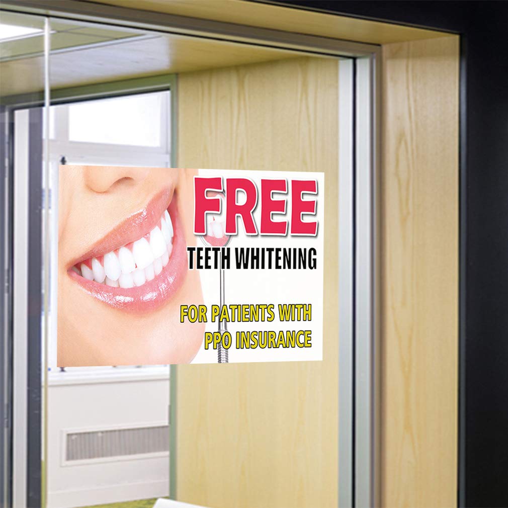 Premium Vinyl Safety Sign Decal Stickers - 36x24 Inches, Multiple Sizes - Ideal for Teeth Whitening Clinics, Healthcare Facilities & PPO Industrial Use - Durable, Waterproof Labels for Wall & Equipment Safety Warnings