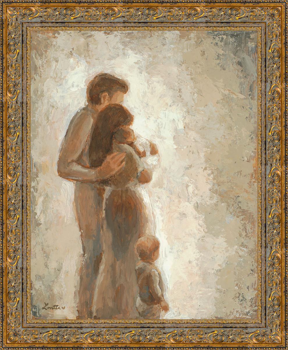 Family Looking Towards the Light - Inspirational Wall Art for Home Decor | Motivational Canvas Print for Living Room, Bedroom & Office | Perfect Gift for Family & Friends