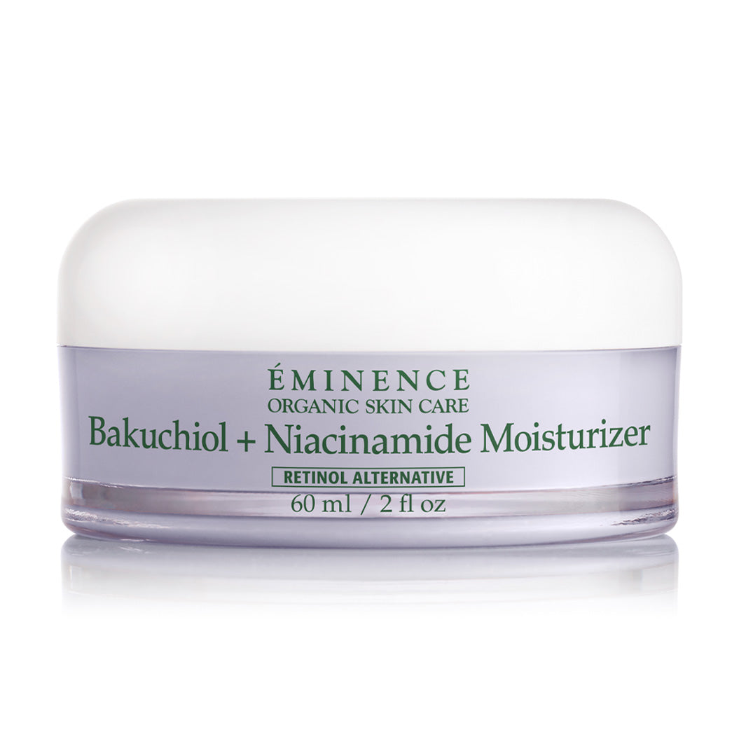 Eminence Organics Bakuchiol + Niacinamide Face Moisturizer - Anti-Aging, Hydrating & Brightening Cream for Dry, Sensitive Skin - Day & Night Skincare Routine