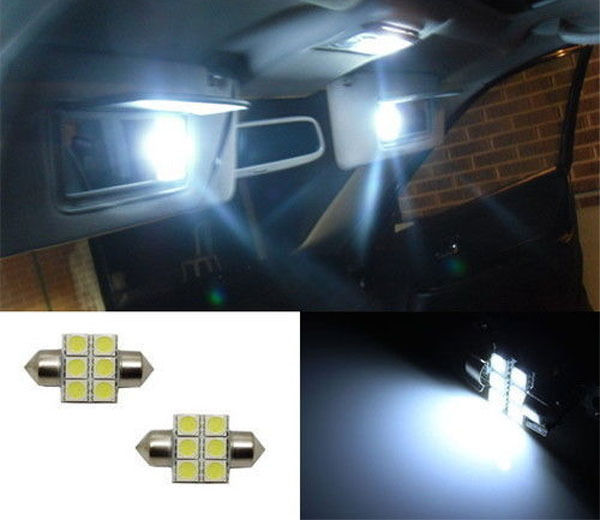 2-Pack White 6 SMD 31mm 1.25