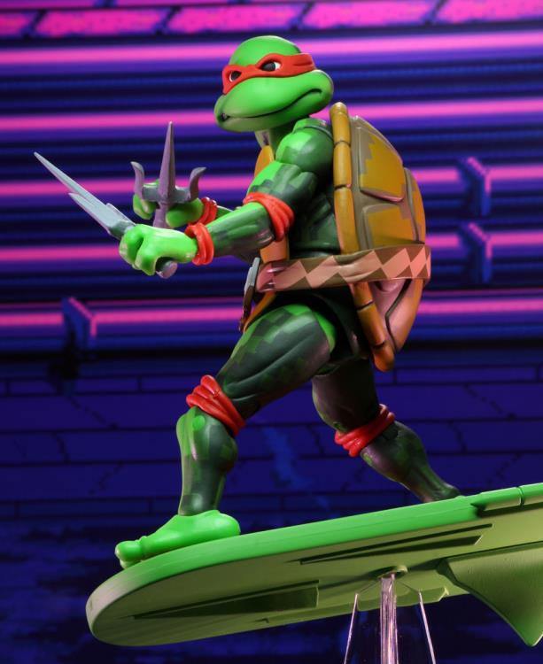 Teenage Mutant Ninja Turtles: Turtles in Time Action Figure - Raphael Collectible Toy for TMNT Fans | Perfect for Display, Play & Nostalgic Gift Giving