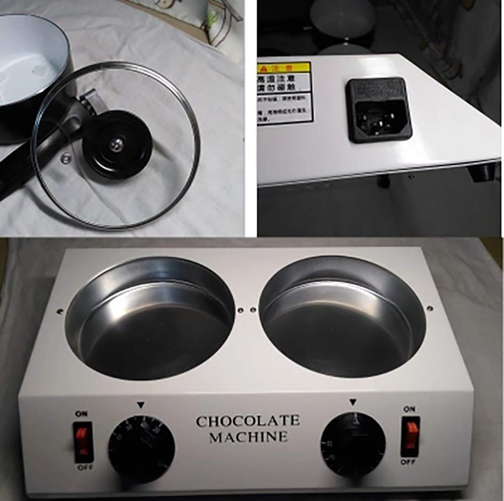 LANTAO Electric Chocolate Melting Pot - Double Boiler Warmer for DIY Candy, Soap & Candle Making (110V) - Perfect for Home Bakeries, Dessert Shops & Craft Studios