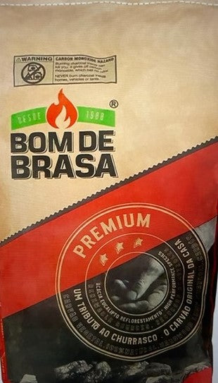 Premium 4KG Hardwood Charcoal from Brazil - Ideal for Grilling, BBQ, Smoking & Outdoor Cooking