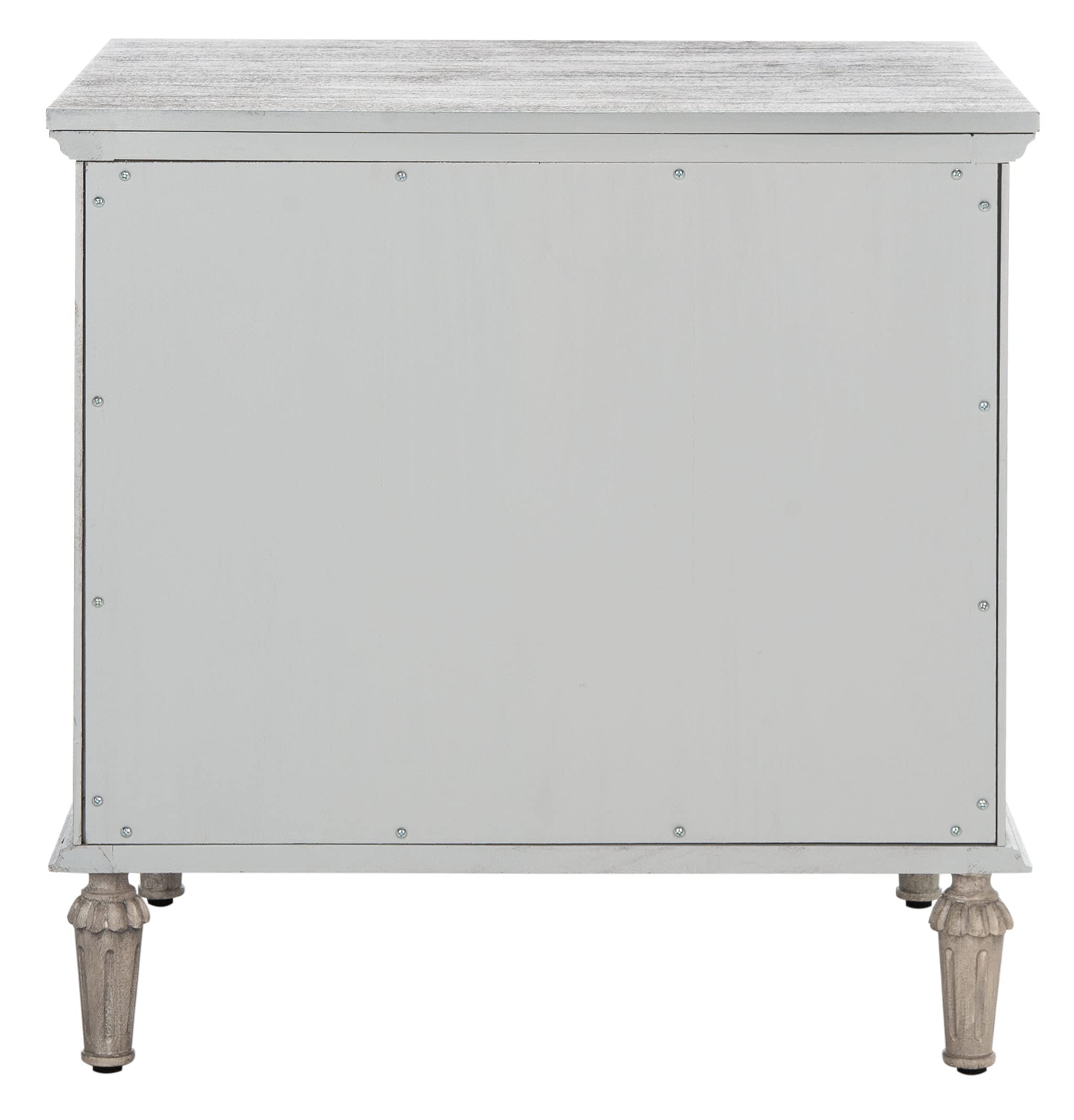 SAFAVIEH Couture Home Collection Lisabet Light Grey Wood Nightstand with 1 Drawer & 1 Shelf - Fully Assembled Bedside Table for Bedroom, Living Room, or Office