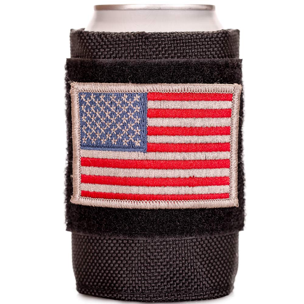 American Flag Insulated Drink Sleeve | Patriotic Can Cooler for Beer & Soda | Keep Beverages Cold at BBQs, Tailgates & Outdoor Events | Lucky Shot Coozie