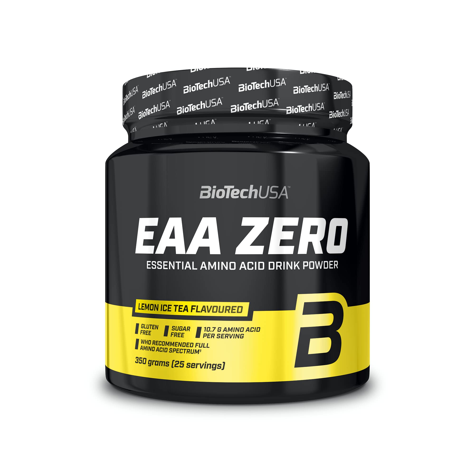 BioTechUSA EAA Zero - Lemon Ice Tea Flavor | 350g Amino Acid Supplement for Muscle Recovery & Endurance | Pre & Post Workout Drink Mix