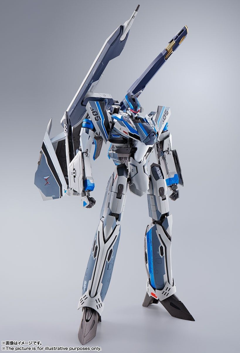 Bandai DX Chogokin Macross Delta VF-31AX Kairos Plus Hayate Custom 1/60 Scale Diecast Action Figure - Collectible Anime Robot Toy for Display & Play - Perfect for Anime Fans & Model Collectors