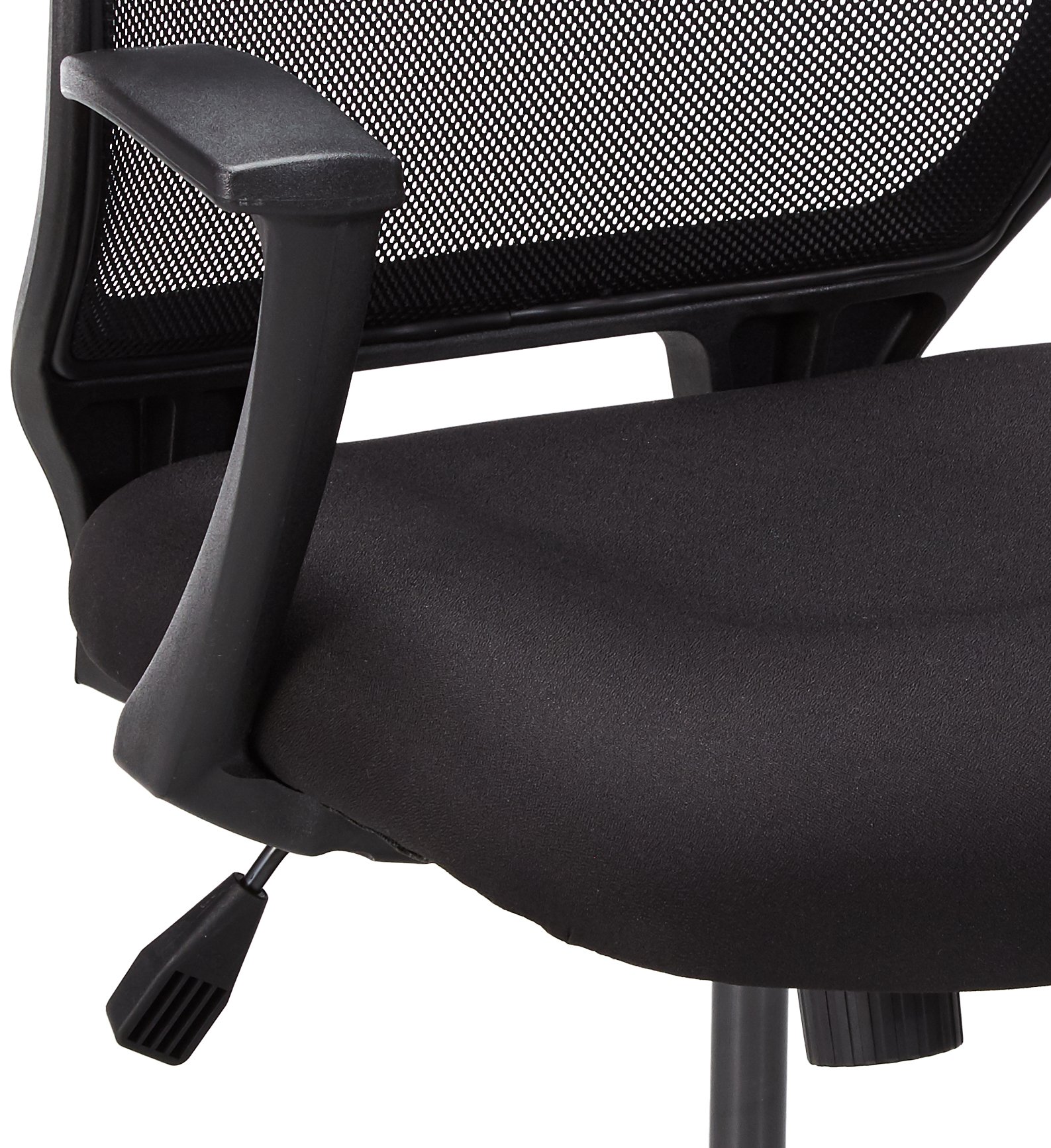 Lorell LLR84868 Executive Mid-Back Office Chair - Ergonomic Mesh Back & Adjustable Height, Black - Perfect for Home Office, Conference Rooms & Workstations