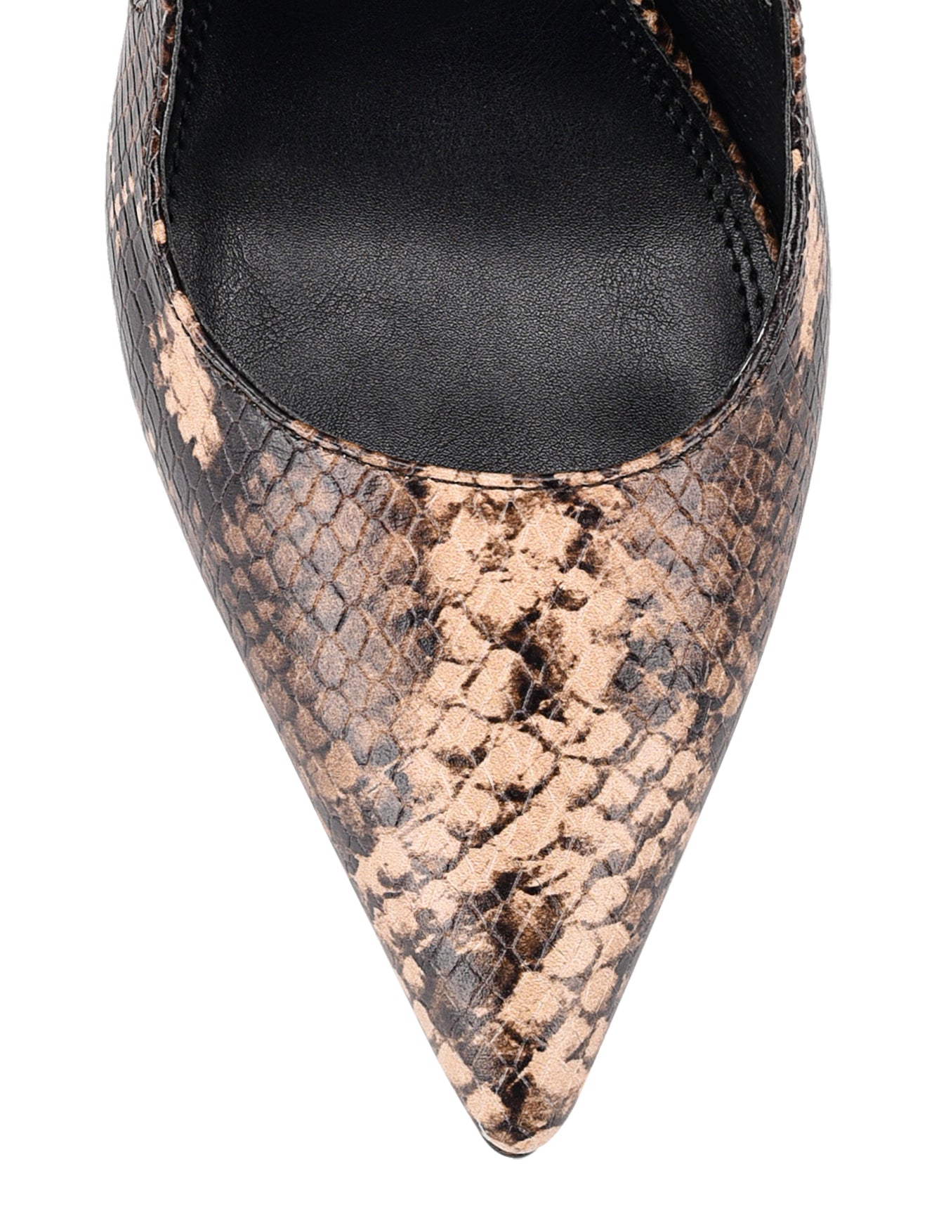 Cipriani Women's Stiletto High Heel Pumps - Genuine Brown Snake Leather Dress Shoes for Evening Parties & Formal Events