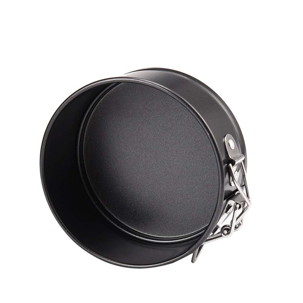 4 Inch Round Removable Bottom Cake Pan with Lock - Non-Stick Baking Mold for Chocolate, Cake, Jelly & Pudding - Perfect for Birthday Parties, Weddings & Home Baking