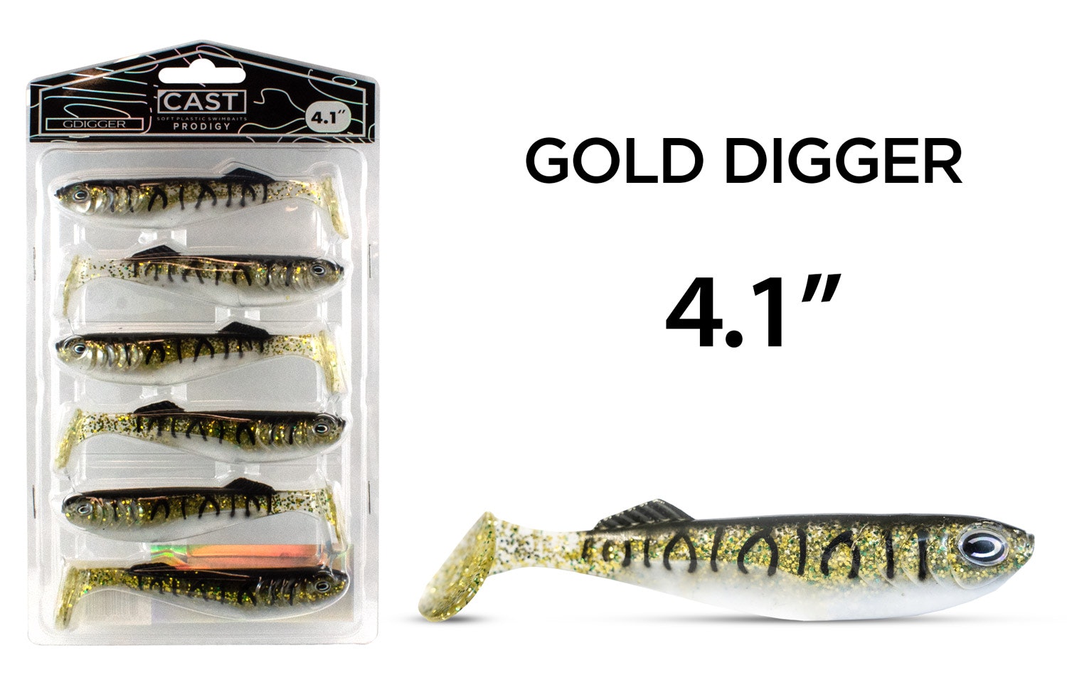 Cast Prodigy 4.1 Fishing Lure - Premium Bass Bait for Freshwater & Saltwater - Perfect for Trout, Walleye, and Pike Fishing | Ideal for Lakes, Rivers, and Ocean Angling