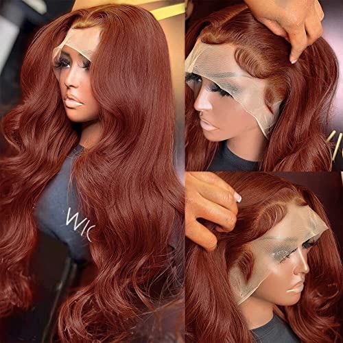 Reddish Brown Lace Front Wigs Human Hair