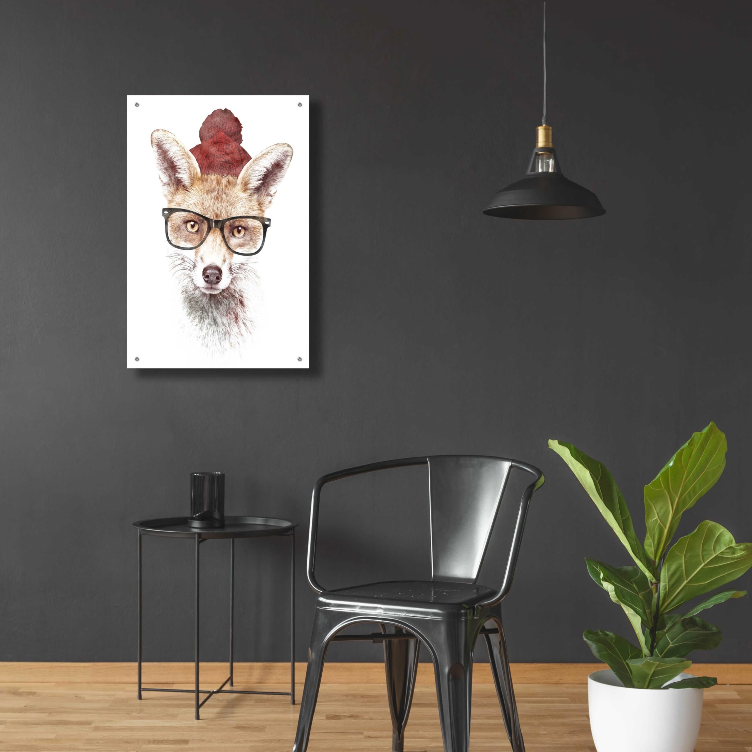 Epic Art 'It’s Pretty Cold Outside' by Robert Farkas - 24x36 Inch Acrylic Glass Wall Decor - Modern Home & Office Wall Art for Living Room, Bedroom, or Office