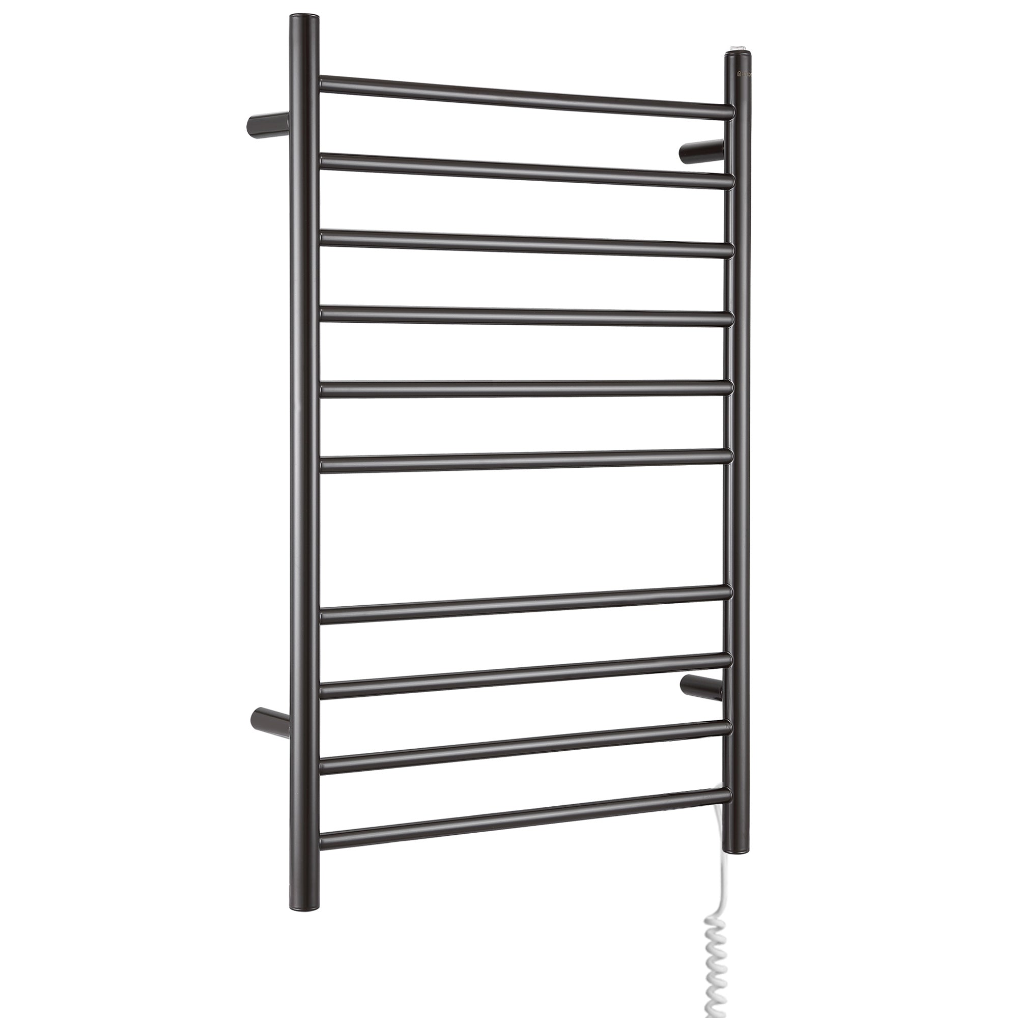 Ancona Novara Dual 10 Bar Hardwire & Plug-in Wall Mounted Towel Warmer in Oil Rubbed Bronze - Perfect for Bathroom, Spa, and Luxury Home Heating Solution