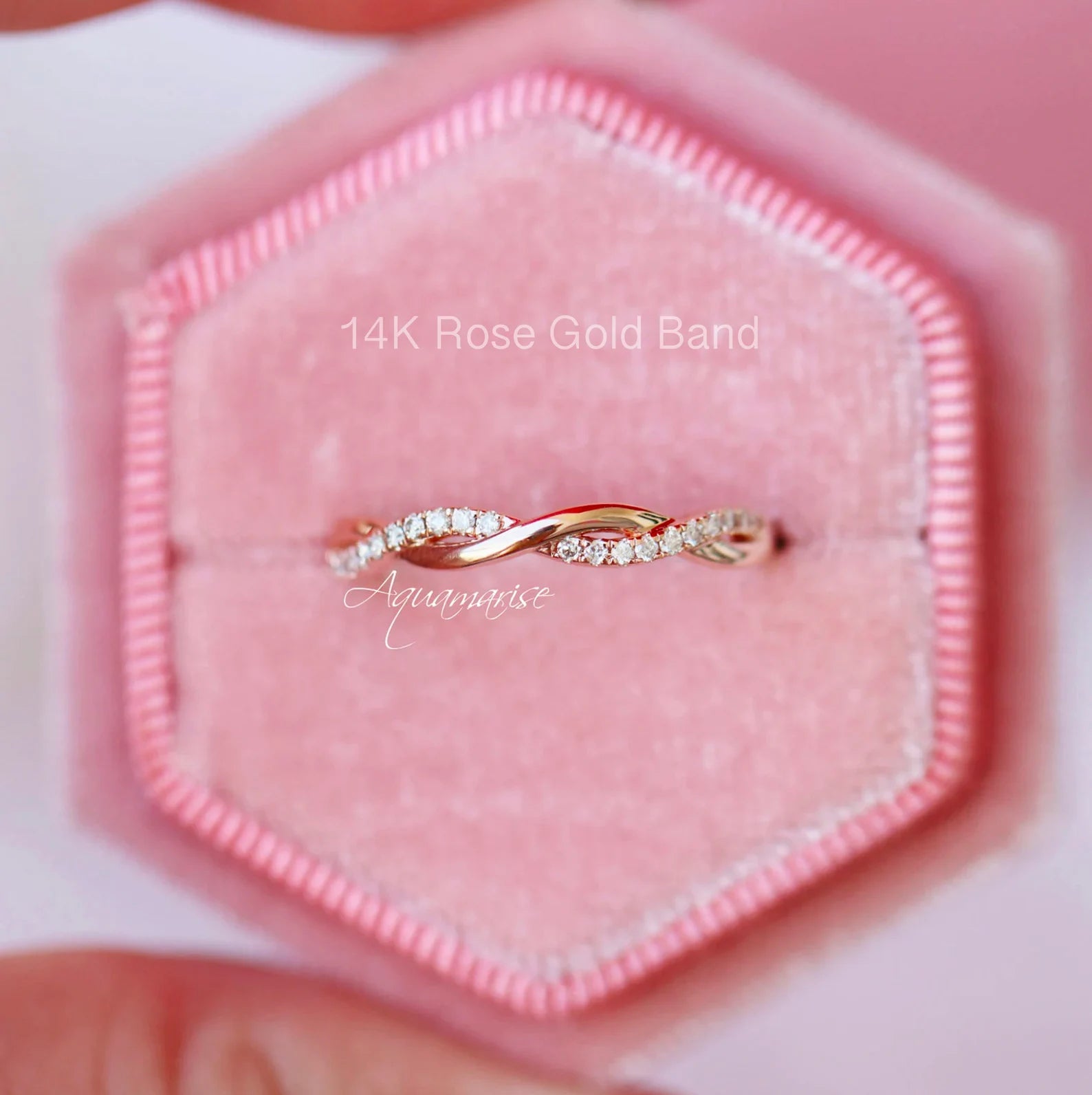 14K Solid Yellow Gold Petite Twisted Vine Wedding Band - Elegant Stackable Ring for Women, Perfect for Bridal, Anniversary & Everyday Wear