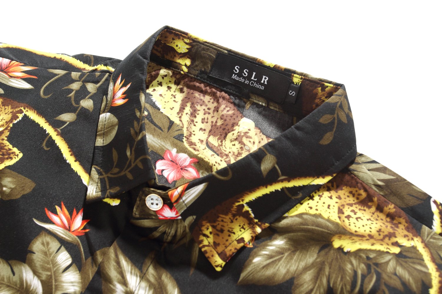 Men's SSLR Short Sleeve Button Down Hawaiian Shirts - Casual Summer Aloha Shirts for Beach, Vacation & Outdoor Activities